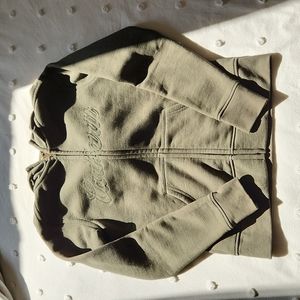 Carhartt military green front zip sweatshirt